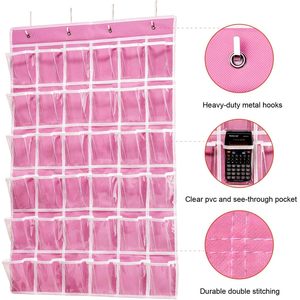 Organizador de 36 bolsillos para teléfonos celulares y calculadoras con bolsillos numerados, almacenamiento para colgar en la pared para uso en el aula o la oficina - Product Image 3
