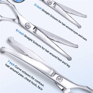 ชุดกรรไกรตัดแต่งขนสัตว์เลี้ยงระดับพรีเมียม ขนาด 6.5 นิ้ว ทำจากสแตนเลส สำหรับตัดขนแมว พร้อมหวีในตัว ใช้งานสะดวก - Product Image 4