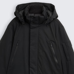 Nueva Chaqueta de Invierno con Capucha para Hombre, Elegante, de Lona, Térmica, con un Solo Botón, Impermeable y Transpirable, en Oferta - Product Image 6