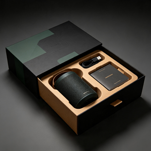 OEM Custom Logo Rigid Consumer Electronics Packaging Drawer Box with Molded <b>Pulp</b> Tray & Matte Varnished Eco-Friendly Wholesale - Product Image 2