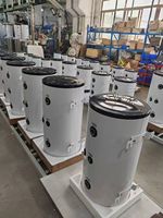 Réservoir d'eau extérieur en acier inoxydable 400L, écologique, économie d'énergie, garantie 2 ans, réservoir tampon pour pompe à chaleur air-eau, CE