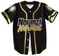 Maillot de baseball noir et or pour jeunes, tenue d'entraînement pour équipe de cheerleading, maillot de cheerleading avec logo pour équipe de danse de club