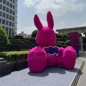 Disfraz <span class=keywords><strong>de</strong></span> Mascota <span class=keywords><strong>de</strong></span> <span class=keywords><strong>Conejo</strong></span> Gigante Inflable <span class=keywords><strong>de</strong></span> Peluche, Estilo Anime Colorido, para Cosplay, Publicidad y Decoración - Product Image 1