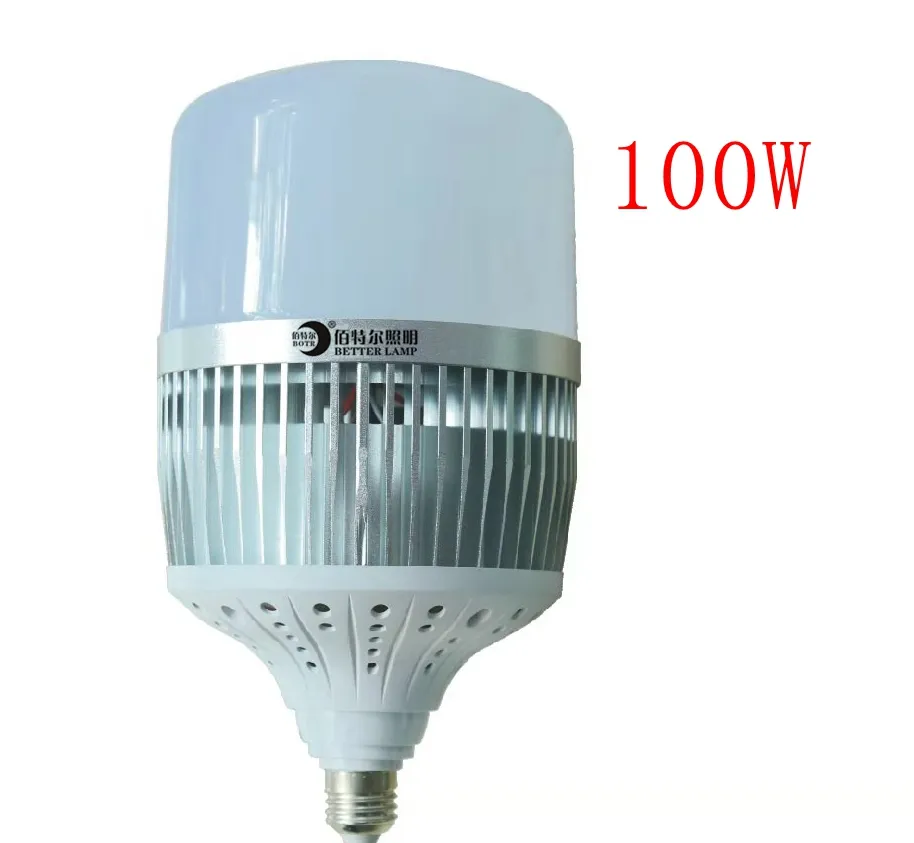 240V 220V 110V 120V E27 E40 100W super bright energy saving aluminum LED big power bulb for garage warehouse