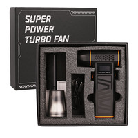Ventilateur portable mini turbo sans fil, batterie 4000 mAh, souffleur d'air comprimé industriel, moteur sans balais 100 000 tr/min, 250 mph