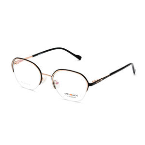 กรอบแว่นตาทรงวงรีสำหรับผู้หญิงเกรย์ล็อค 5095 กรอบเต็มฝังเพชร เลนส์ป้องกันรังสียูวีแบบแฟชั่น - Product Image 3