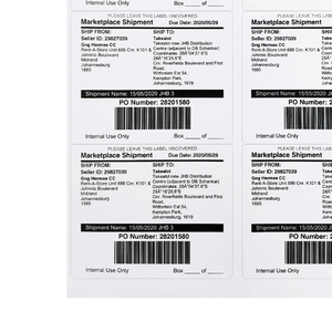 Manufacturer A4 label Barcode Shipping Address Label FBA label Durable Paper Adhesive <b>Sticker</b> for Supermarket Use - Product Image 4