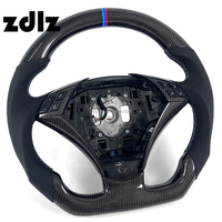 Volant en cuir perforé personnalisé en fibre de carbone pour BMW E90 E91 E92 X3 M3 E36 E81 E87 E93 Série 5 E60 E61 Série 3