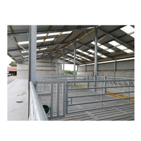 Bâtiment de ferme moderne préfabriqué pour volailles, structure en acier soudé à profil H, pour chèvres, moutons, vaches, bétail 35-50