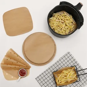 Nouveau gros chaud 9 pouces spot rond alimentaire résistant à l'huile air friteuse four parchemin absorbant buvard cuisson silicone huile papier