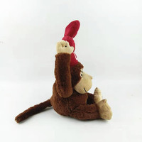 Muñeco de mono de corazón de amor de peluche suave-Juguete de peluche abrazable lindo para niños y regalos de San Valentín