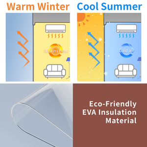 Rideau de porte pour climatiseur domestique et commercial, isolation thermique, bande anti-poussière - Product Image 3