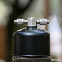 Adaptateur de cuisinière à gaz tout en cuivre avec vanne de contrôle, connecteur de réservoir de gaz plat pour accessoires de camping en plein air GPL