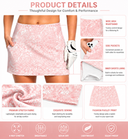 Falda de Tenis con Estampado Paisley para Mujer, Falda Deportiva de Cintura Alta para Golf, Falda Atlética para Pickleball, Ropa Deportiva de Diseño Personalizado