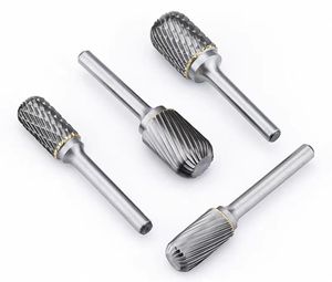 Rebaba de carburo de tungsteno de 1/4 pulgadas, Lima rotativa de carburo de doble corte, cortador de metal - Product Image 5