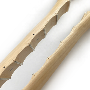 22 Fret Stain Finished Canadian Maple <b>Guitar</b> Neck Scalloped Necks for ST <b>Guitar</b> Replacement - Product Image 6