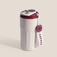 Oferta Especial: Taza de Café Inteligente con Indicador de Temperatura, de Acero Inoxidable, Doble Pared, Aislada al Vacío, Ecológica, de 15 oz