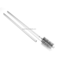 Brosse de polissage industrielle en fil torsadé, outil de débavurage pour trous intérieurs de tuyaux en acier