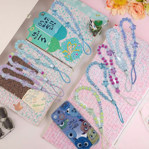 צמיד מארז טלפון קריסטל מלנארד קרחת טלפון צמיד חמש נקודות תליון רצועת יד קצרה רצועת יד חבל 22 ס "מ בתפזורת - Product Image 5