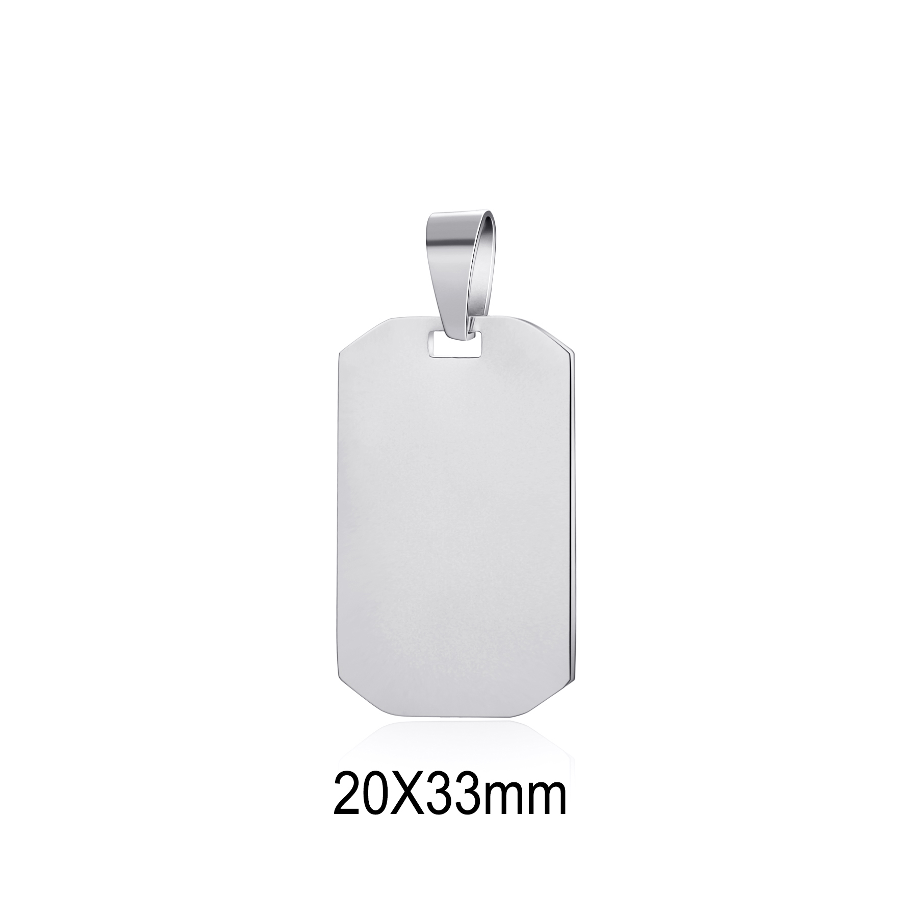 Argent 20X33mm