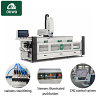 Machine de perçage et de fraisage CNC haute précision OUWO 3000 mm pour l'industrie des murs-rideaux et des fenêtres