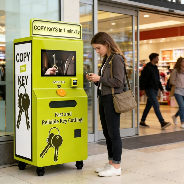 Fully Automatic Convenient Self-Service Vending Smart Key Duplicate Cutting Kiosk Self Service Key Machine