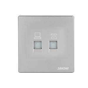 Sanshe <span class=keywords><strong>2022</strong></span> Vente Chaude Prise Murale Électrique Moderne et Tendance Série S8 en PC pour Multiples Appareils Informatiques et Internet - Product Image 5