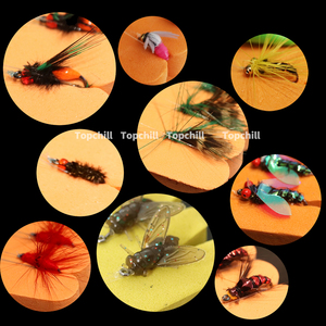 Kit <span class=keywords><strong>de</strong></span> Moscas <span class=keywords><strong>de</strong></span> Pesca con Mosca para Principiantes, Señuelos <span class=keywords><strong>de</strong></span> Insectos Realistas (Hormiga, Abeja, Mosquitos, <span class=keywords><strong>Ninfas</strong></span>) con Anzuelos Afilados, Envío Rápido - Product Image 3