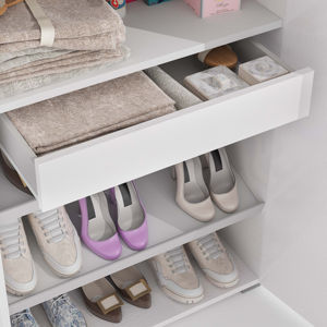 Armario de madera moderno de alta calidad, soportes para zapatos con espejo y contenedores, estantes para zapatos con puerta - Product Image 1