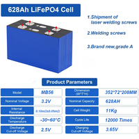 Batería de Almacenamiento de Energía Hithium de 280 Ah y 10000 Ciclos, Celda LiFePO4 de 3.2 V y 314 Ah, Baterías Prismáticas de Iones de Litio de 280 Ah LiFePO4