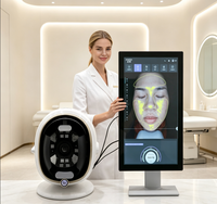 Meilleures ventes : Testeur de peau IA YUWEI avec analyse faciale et lumière fluorescente de bureau, prise EU/JP/IT, WiFi, usage commercial