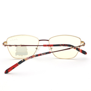 Gafas de Metal con Protección Anti Luz Azul para Mujer, Modelo 5127, Color Gris, Talla Mediana, Montura Completa - Product Image 2