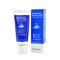 CHIC BEAUTE Limpiador Facial con Ácido Salicílico al 1% para Eliminar y Reparar el Acné, 100 ml, Tratamiento para el Acné, Limpiador Facial