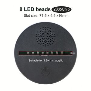 Popular 3D Acrylic <b>Mini</b> Night Light Modern LED for Bluetooth <b>Speaker</b> Lamp with Charging Base Sensor Switch Gift and Home Decor - Product Image 4