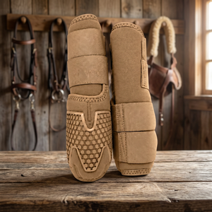 Protège-tibias pour chevaux TOUGH TACK - Légers, ventilés, en néoprène et caoutchouc pour l'entraînement - Product Image 2
