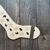 Présentoir multifonctionnel pour chaussettes en laine télescopique pour bricolage Blocs de chaussettes en bois écologiques Moule à tricoter Boîtes en bois pour l'artisanat