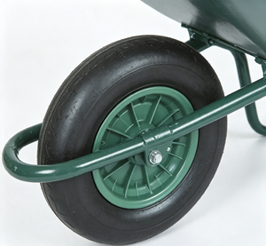 60 L 120 kg Steel Garden Wheelbarrow Hand Cart Utility <b>Trolley</b> for Landscaping 16 in wheel - Product Image 2