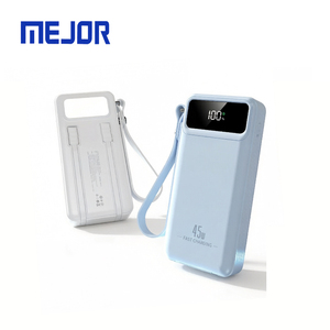 Batterie externe 20000mAh 45W Type-C à charge rapide, chargeur portable avec câble intégré pour ordinateur portable - Product Image 2