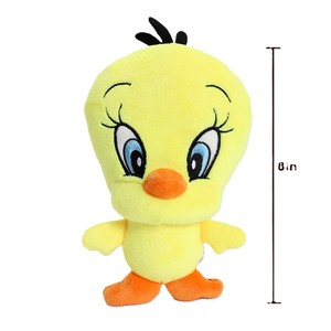 Peluche <span class=keywords><strong>Tweety</strong></span>, canari jaune doux de 8 pouces avec détails brodés, adorable peluche de dessin animé pour enfants et adultes - Product Image 6