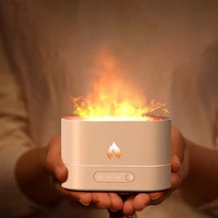 Humidificateur et diffuseur d'air à flamme de feu, rechargeable, lumière LED, fonction de minuterie, grande capacité pour hôtel, usage domestique - Best-seller