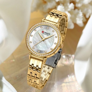 Reloj CURREN 9087 de Primera Marca para Mujer, Diseño Simple y Moderno, Cuarzo, Acero Inoxidable, Clásico, Elegante, con Diamantes, Resistente al Agua - Product Image 5