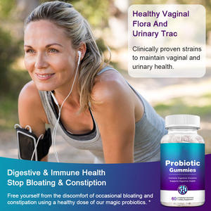 Complément alimentaire probiotique en forme de bonbons gélifiés pour la santé digestive des adultes, marque privée OEM, 60 pièces - Product Image 5