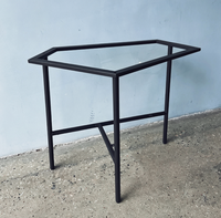 Ensemble de mobilier de jardin extérieur en acier inoxydable : table, tabourets, bancs, station de préparation culinaire pliable pour barbecue sur patio, personnalisable