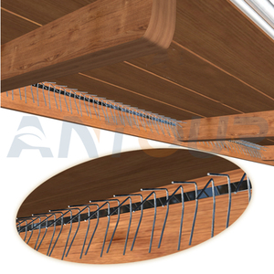 Aleros Swallow Spikes Base de acero inoxidable y Throns Anti Bird Pigeon Spikes Solar Guard Spikes - Product Image 5