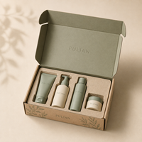 Boîte d'emballage cadeau cosmétique personnalisée, boîte à courrier en carton ondulé avec insert pour coffret cadeau beauté, marques haut de gamme
