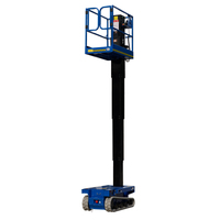 JIALITE Élévateur à mât vertical sur chenilles AMWP4C-6110 Électrique en acier au carbone avec commandes proportionnelles, zéro virage, frein automatique et fonction d'urgence