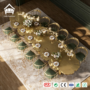 Juego de Comedor de Lujo de Arte Moderno, Hecho a Mano en Latón Dorado, para Grandes Propiedades y Palacios, Muebles de Diseño de Alta Gama para Proyectos - Product Image 3
