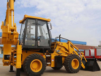 Harga Kompetitif Wheel Backhoe Loader 2500kg Beban Terukur Sudut Ayun 190 Derajat WZ30 25 untuk Konstruksi Infrastruktur
