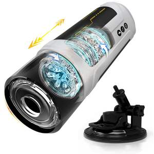 Telescopische Rotatie Massage Pocket Pussy Penis Auto <span class=keywords><strong>Male</strong></span> <span class=keywords><strong>Stroker</strong></span> Op en neer bewegende Man Handsfree Elektrische Masturbator Cup - Product Image 1