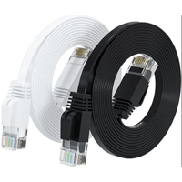 Câble réseau Cat 7 UTP noir en PVC pour interconnexions Switch-à-Switch en entreprise – Vente en gros